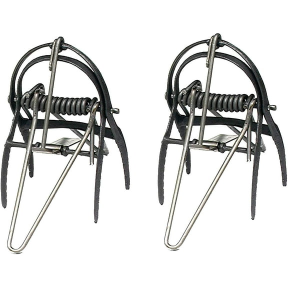 Victor 0631 Out O'Sight Mole Trap, Weather-Resistant, Durable and Strong Malleable Iron Jaws, Non-Toxic, No Bait, Kept Completely Underground In Sandy and Other Soil Types Pack of 2