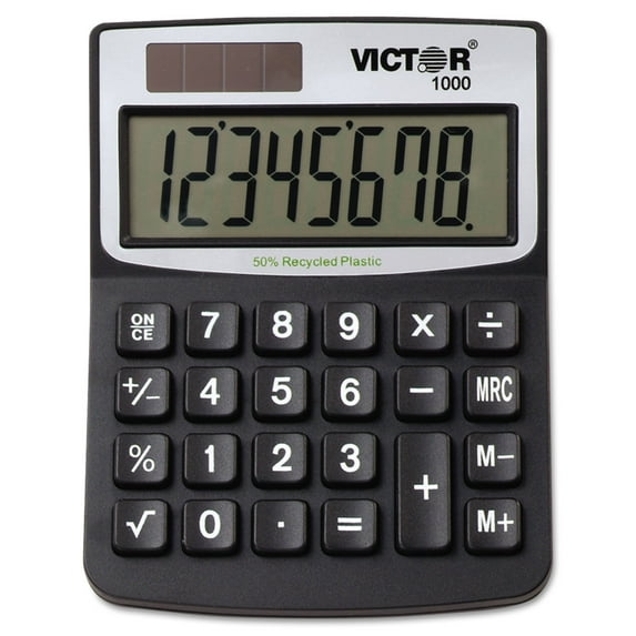Victor 1000 Minidesk Calculator 8-Digit LCD