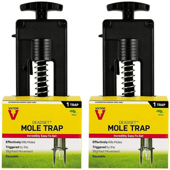 Victor 2 Pack of M9015 Deadset Mole Traps