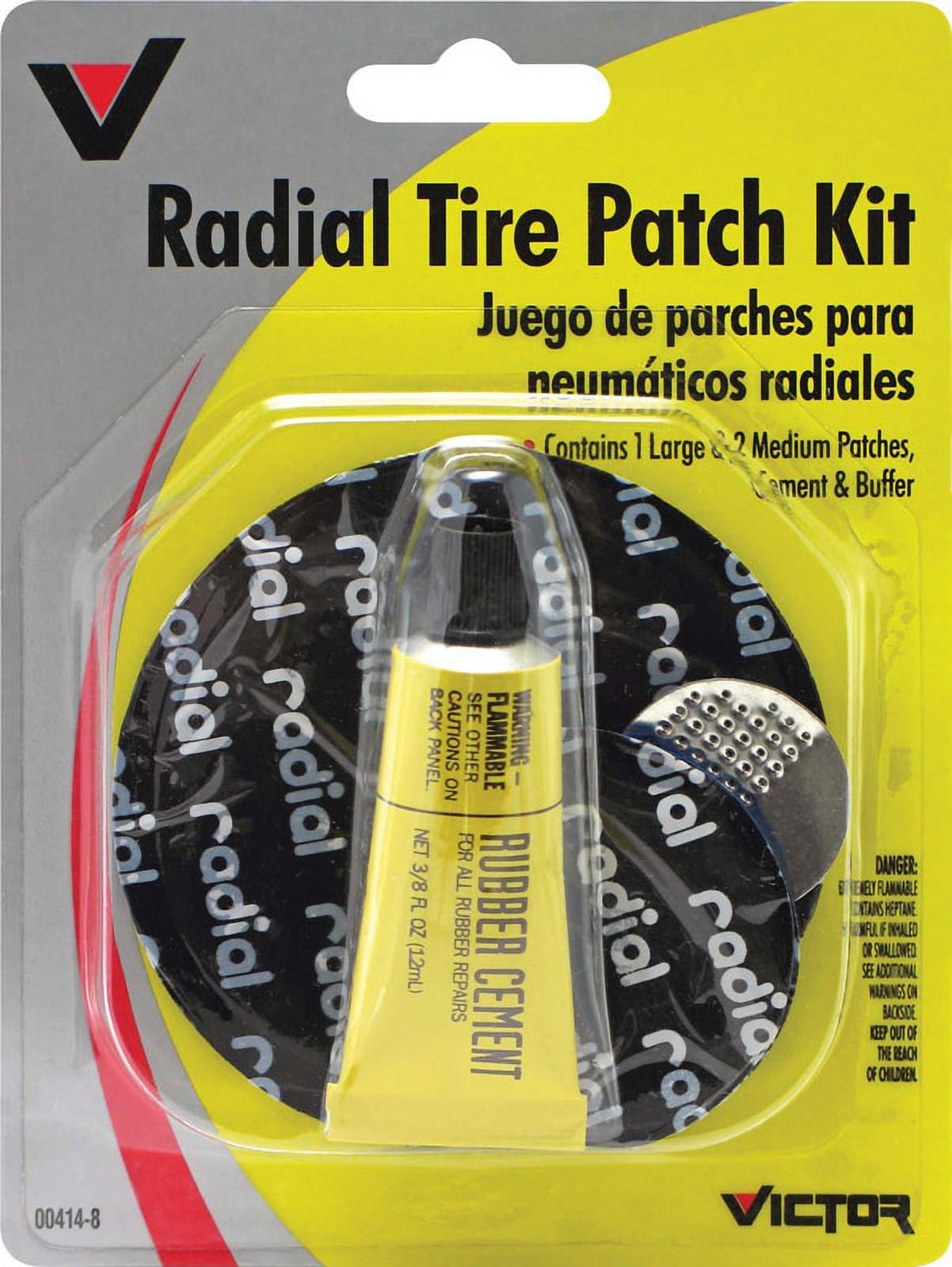 Victor Rubber Patch Kit w/ Rubber Cement, 103-pc