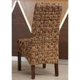thumbnail image 1 of Victor Abaca Basket Weave Dining Chair with Mahogany Hardwood Frame - Salak Brown, 1 of 2