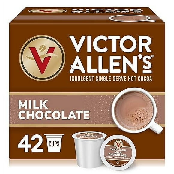Victor Allen Coffee, Milk Chocolate Hot Cocoa Single Serve Cups, 42 Count