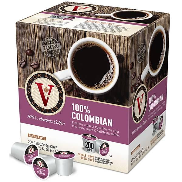 Victor Allen's Coffee 200-Count 100% Colombian Coffee, Single Serve ...