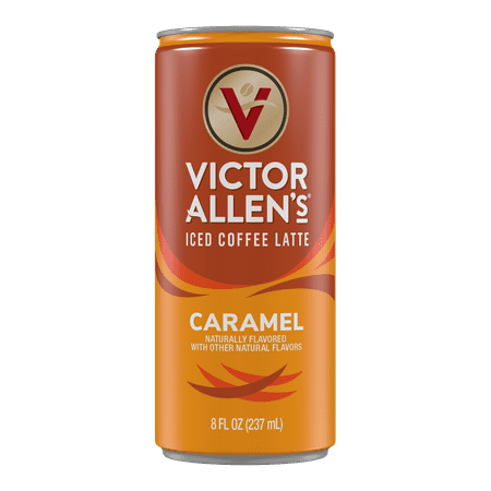 Victor Allen's Coffee Caramel Latte, Ready to Drink, 8 oz Cans