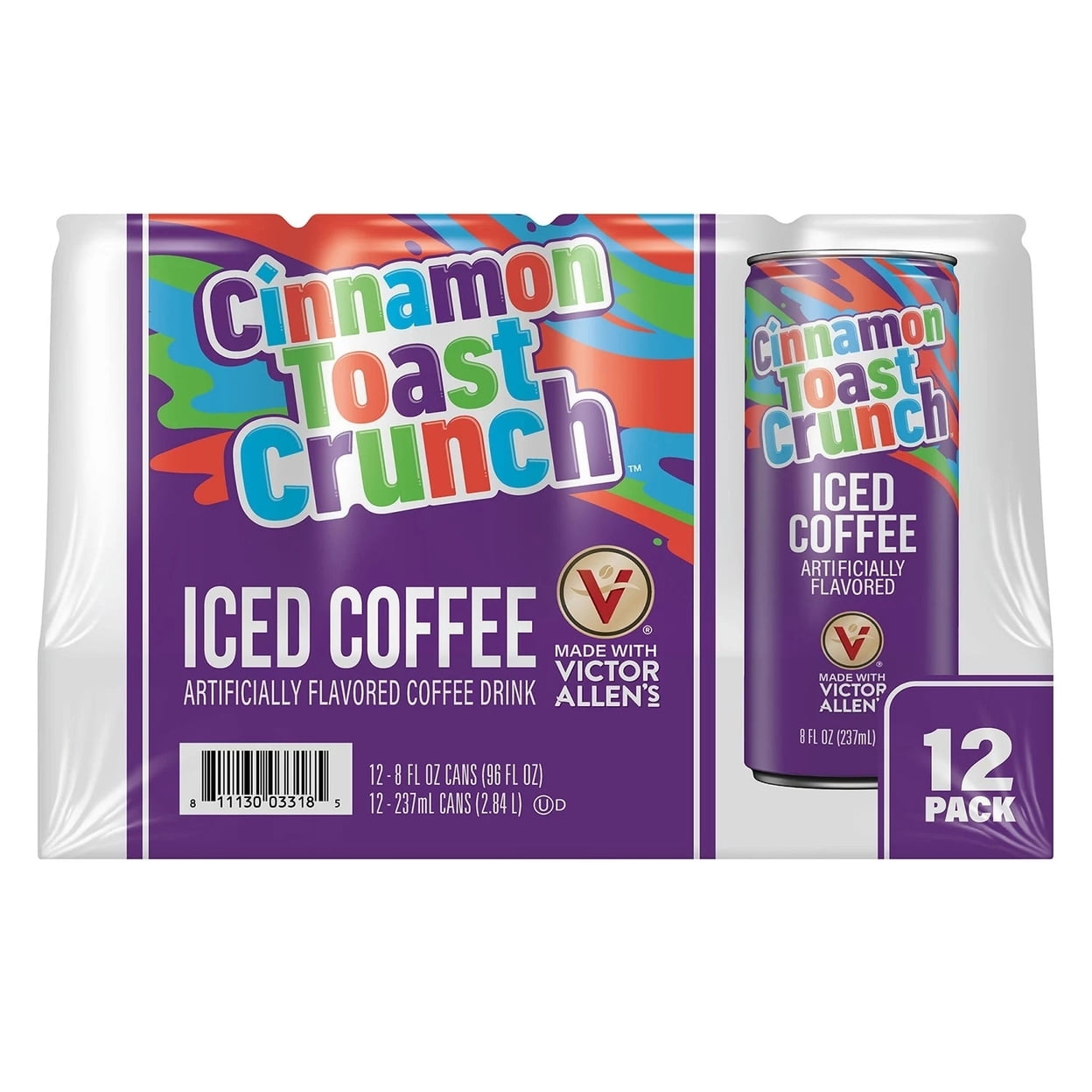Victor Allen's Coffee Cinnamon Toast Crunch Iced Coffee Latte, 8 Fluid