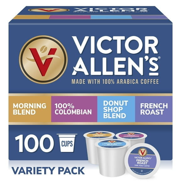 Victor Allen's Coffee Favorites Variety Single Serve K-Cup Coffee Pods, 100 Count