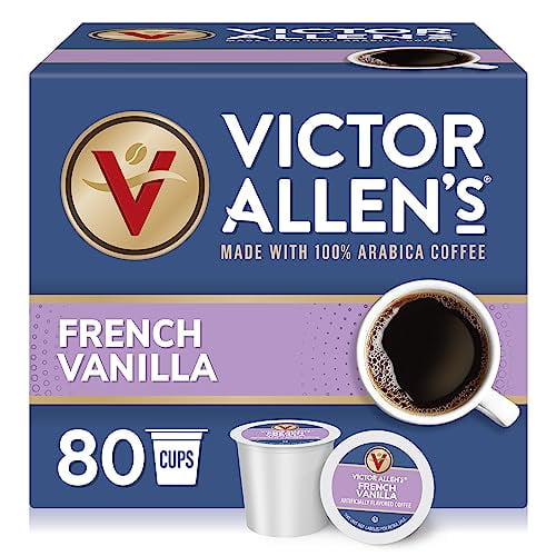 Victor Allen's Coffee French Vanilla Flavored, Medium Roast, 80 Count