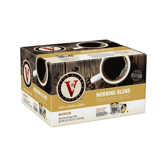 Victor Allen's Coffee Morning Blend, Light Roast, Single Serve Coffee Pods for Keurig K-Cup Brewers