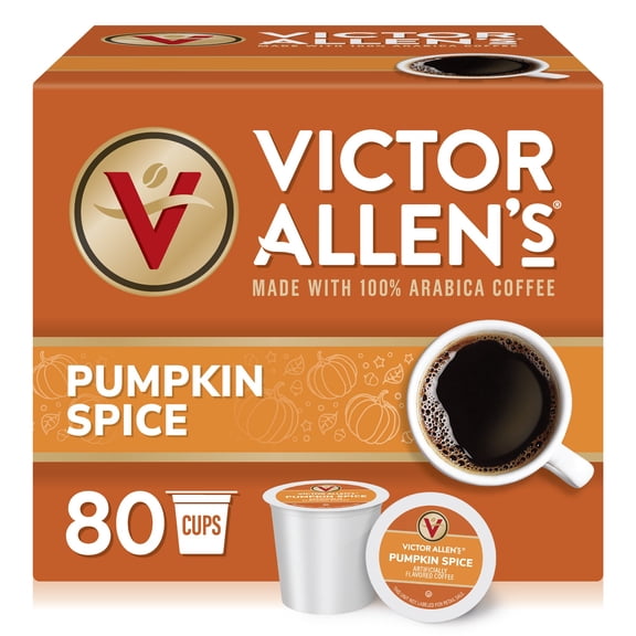 Victor Allen's Coffee Pumpkin Spice, Medium Roast, 42 Count, Single Serve Coffee Pods for Keurig K-Cup Brewers