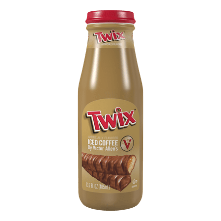Victor Allen's Coffee Twix Iced Coffee Latte, Ready to Drink, 13.7 oz Bottles
