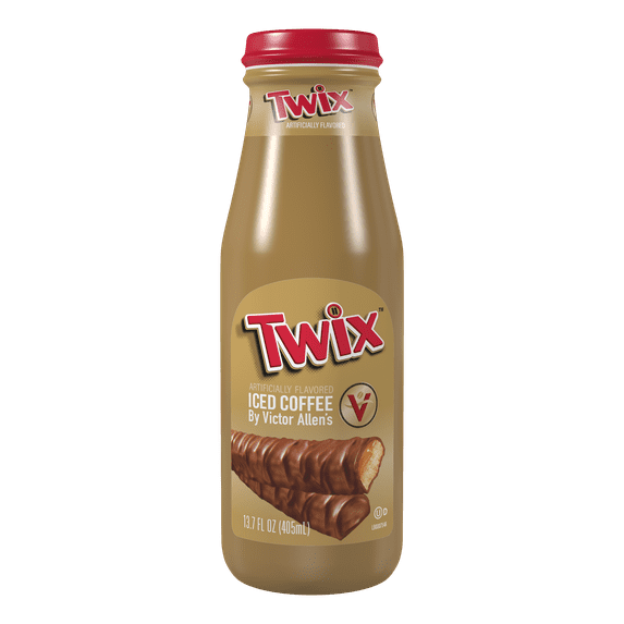Victor Allen's Coffee Twix Iced Coffee Latte, Ready to Drink, 13.7 oz Bottles