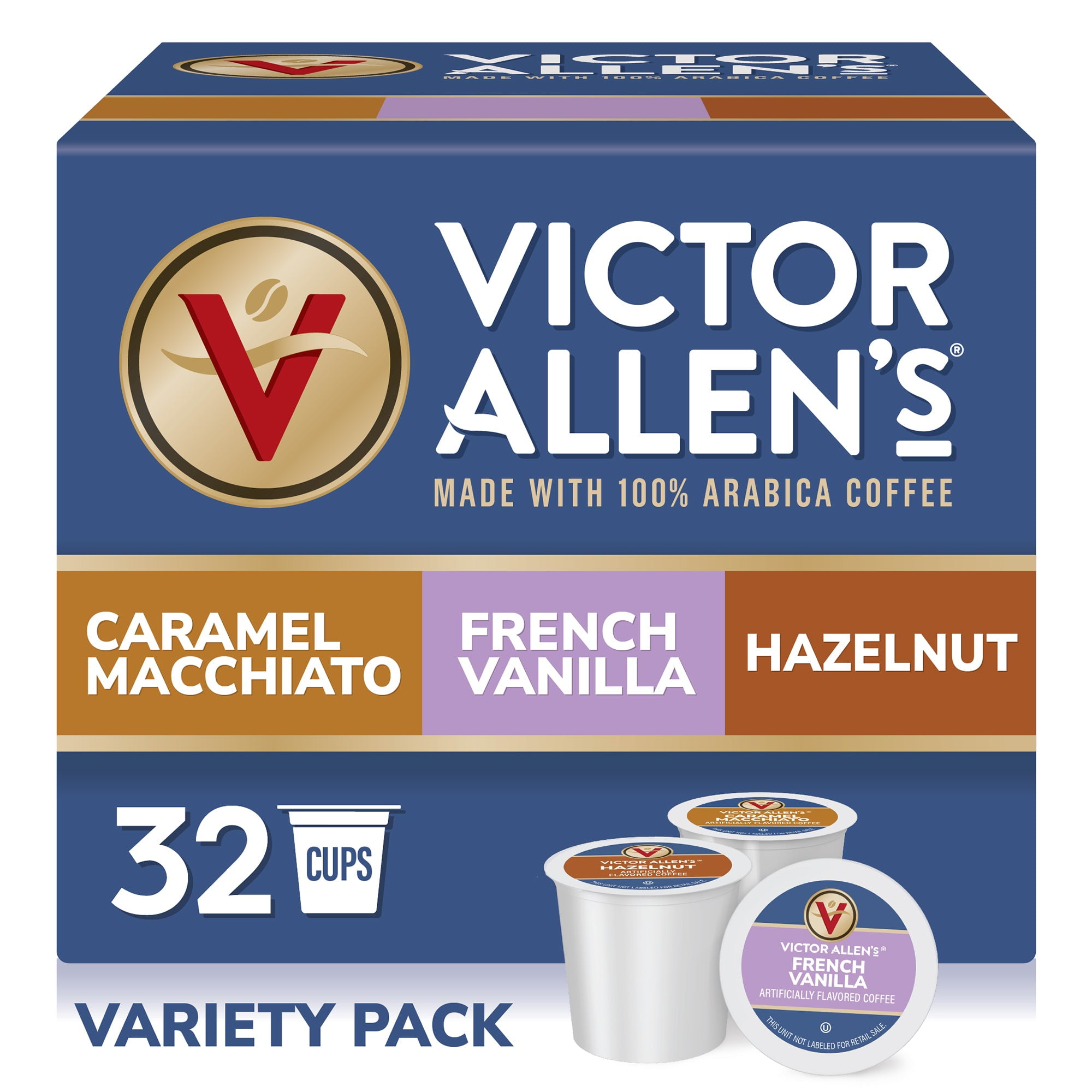 Victor Allen's Coffee Pods Variety Pack, Flavored, French Vanilla