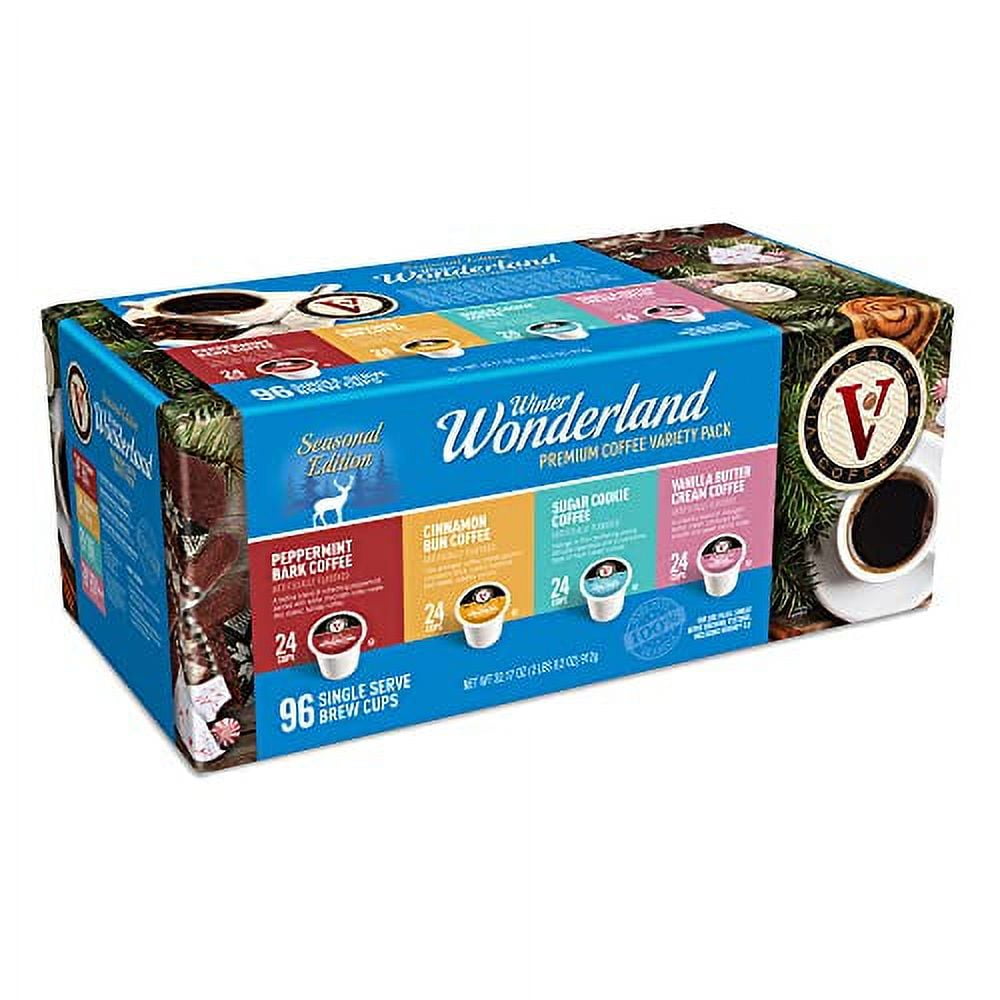 Victor Allen's Coffee Winter .. Wonderland Variety Pack, 96 .. Count