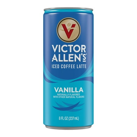 Victor Allen's Vanilla Latte, Ready to Drink, 8 oz Cans