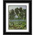 thumbnail image 1 of Victor Borisov Musatov 2x Matted 20x24 Black Ornate Framed Art Print 'Cabbage Field with Willows', 1 of 2
