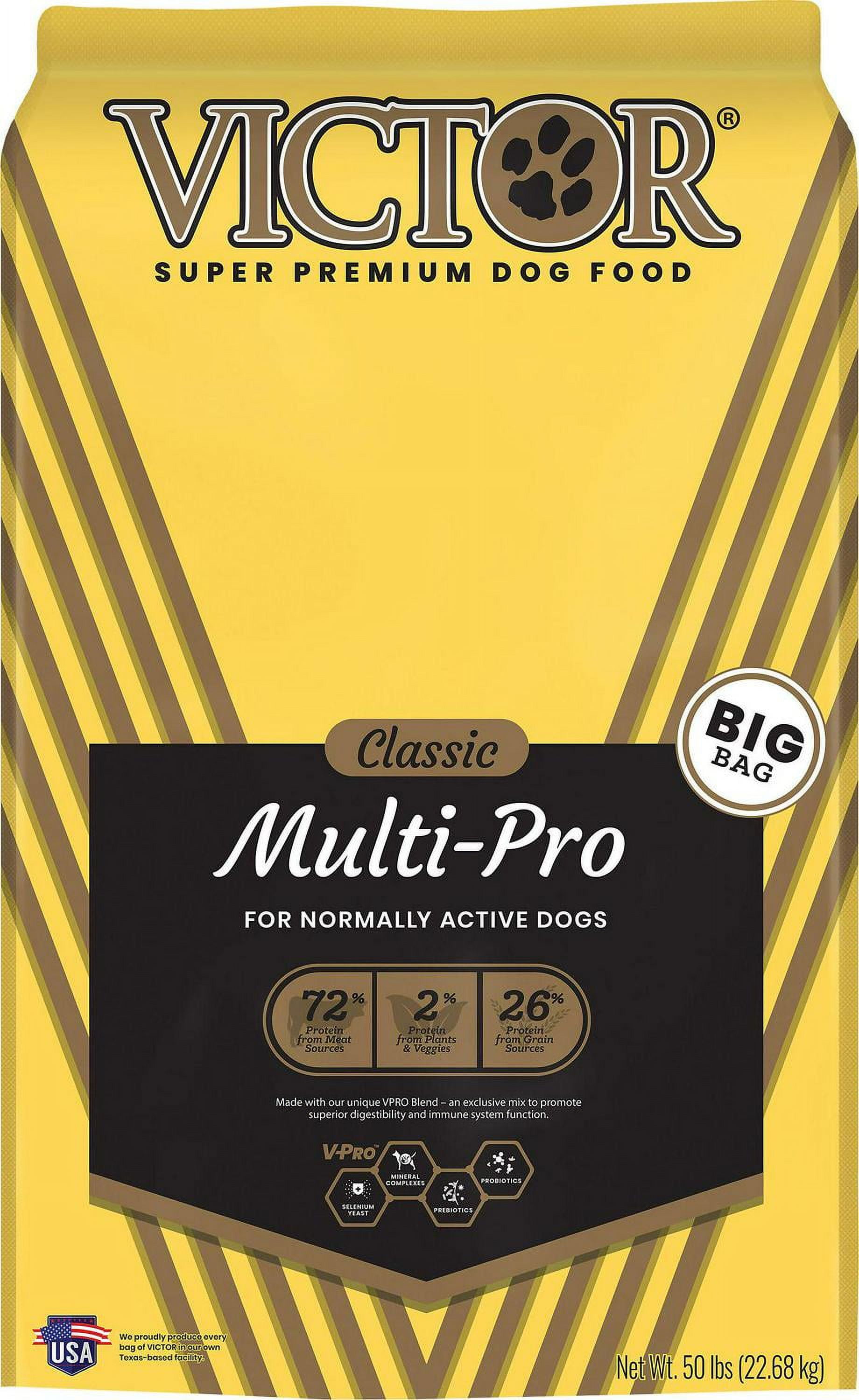 Victor Classic Multi-Pro, All Life Stage, Normally Active, Dry Dog Food 50  lb - Walmart.com