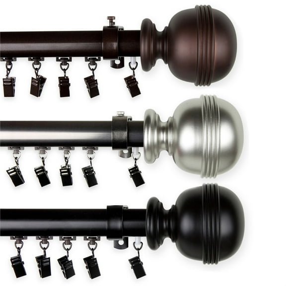 Victor Cordless Traverse Rod 86-120" - Cocoa