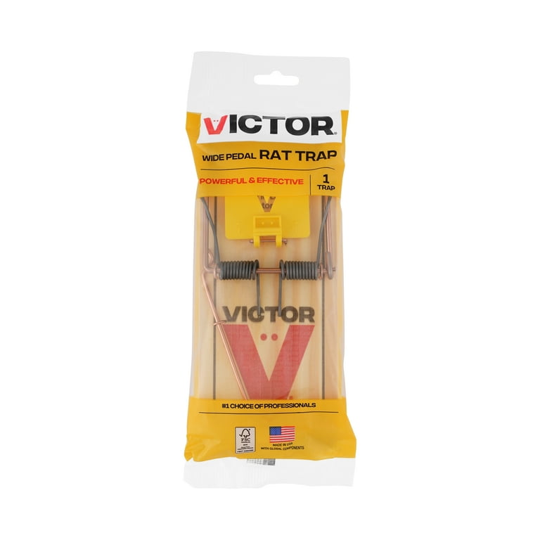 Victor, Easy Set Extended Trigger Rat Trap, Wooden Rat Trap