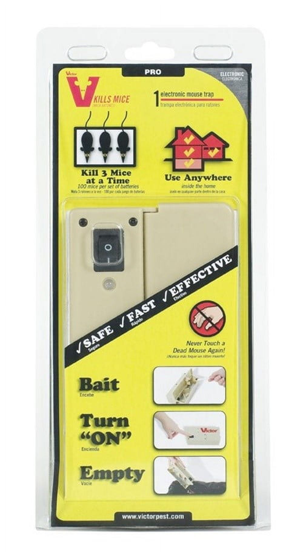 Victor® Smart-Kill Electronic Mouse Trap - 3 Traps