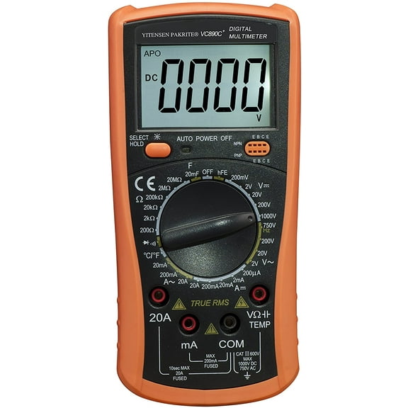 Victor Electronics YITENSEN-PAKRITE(R) Digital Multimeter w/capacitance Test VC890C+, True RMS