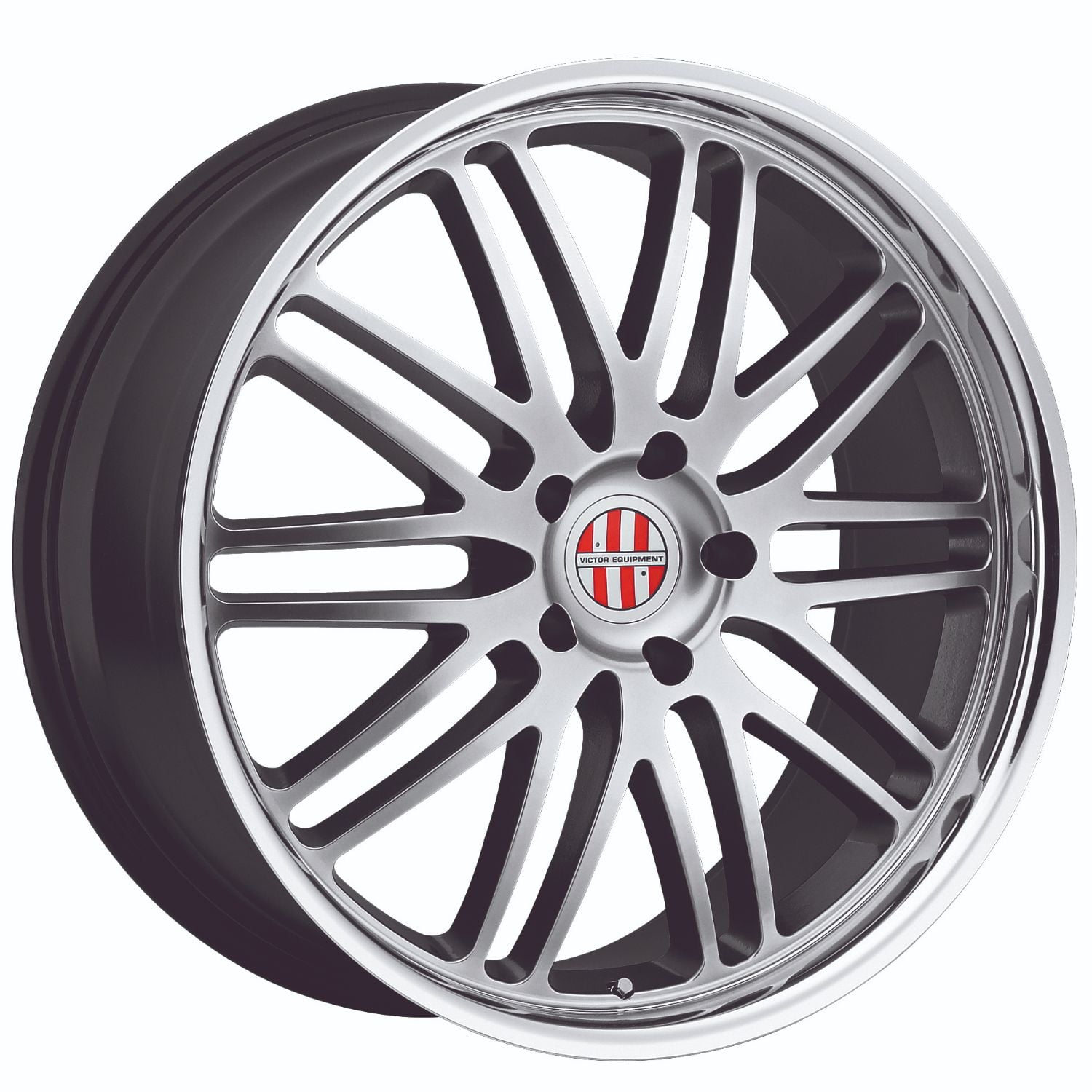 Victor Equipment Lemans 18X11 5X130 36Et 71.5Cb Hyper Silver W/ Mirror Cut Lip Wheel
