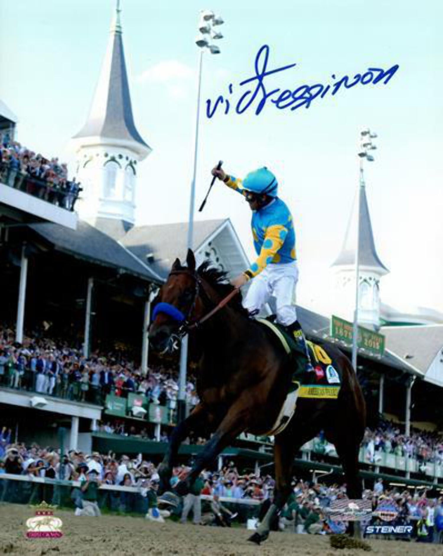 Victor Espinosa Autographed Horse Racing Jockey (Kentucky Derby) 8x10