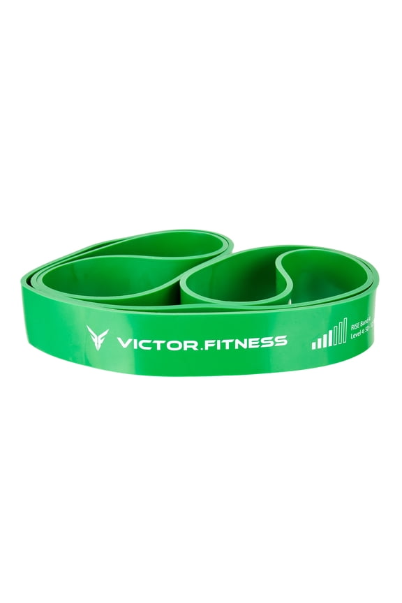 RISEband4 - Green - Level 4 Green RISE Band. 50-125lb resistance, 1-3/4" width. Heavy-duty resistance band that aids in recovery and invigorates through stretching and exercise.