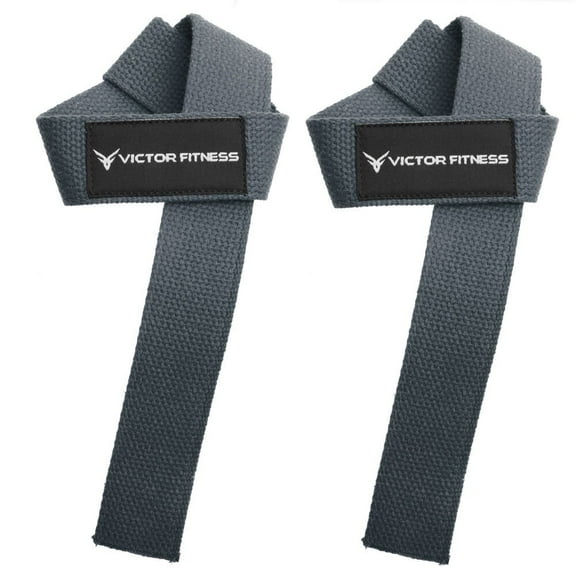 Victor Fitness VFLSUG Gray - Unpadded Lifting Straps