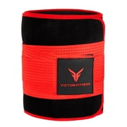 Victor Fitness VWT2RXXL | XX-Large Red and Black Waist Trimmer