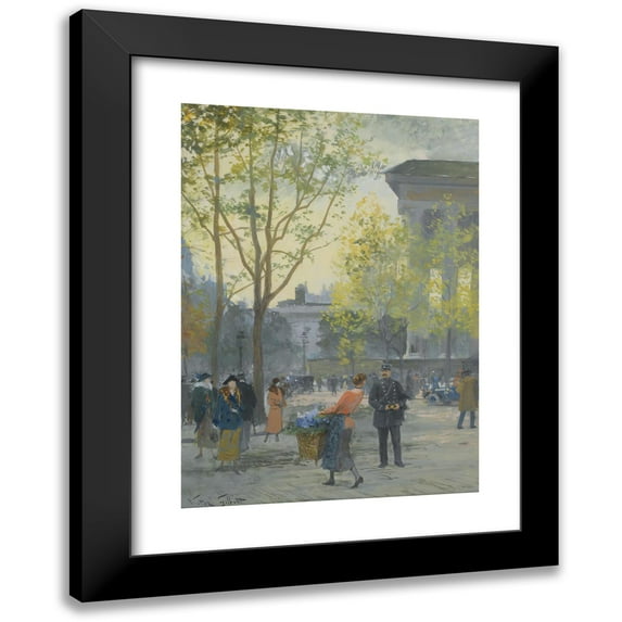 Victor Gabriel Gilbert 14x18 Black Modern Framed Museum Art Print Titled - Madeleine