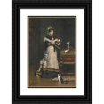 thumbnail image 1 of Victor Gabriel Gilbert 17x24 Black Ornate Framed Double Matted Museum Art Print Titled: After the Visit (1877), 1 of 5