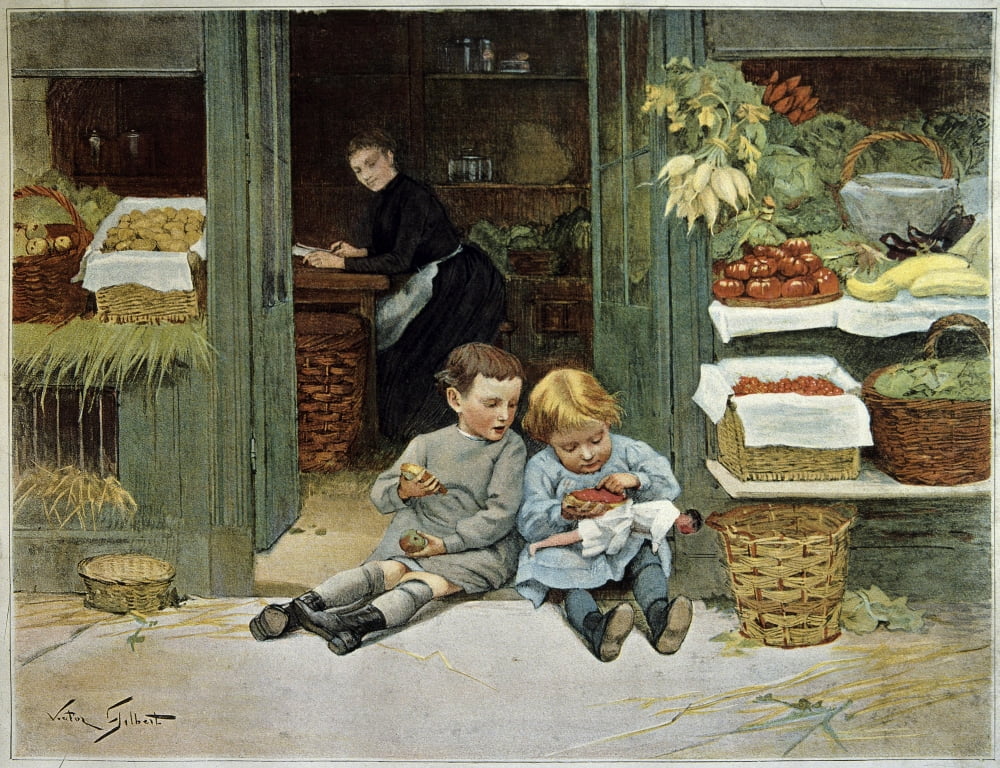 Victor Gabriel Gilbert (1847-1935) French School Canvas Art - (24 x 18)