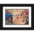 thumbnail image 1 of Victor Gabriel Gilbert 18x13 Black Ornate Wood Framed Double Matted Museum Art Print Titled - A Masked Ball on a Ship, 1 of 5