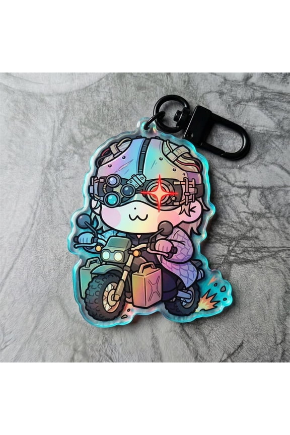 Victor Gideon Resident Evil Inspired Keychain Charm, Video Game Display Gift (1 keychain)