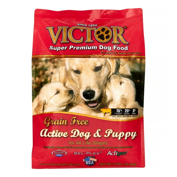 Victor Grain-Free Active Dog & Puppy Formula Dry Dog Food, 15 lb