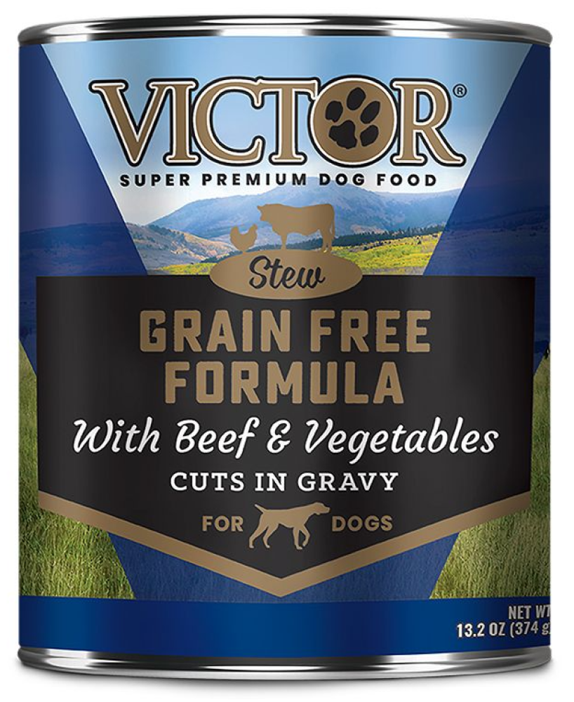 Victor Grain Free Beef & Vegetable Cuts in Gravy Wet Dog Food, 13.2 oz