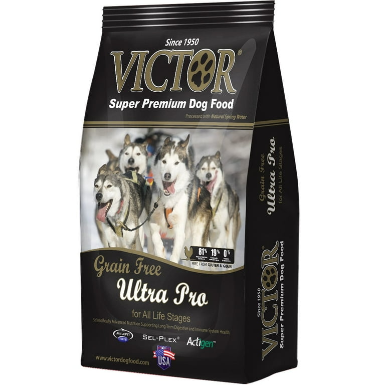 Victor dog food black clearance bag