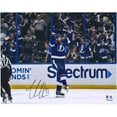 thumbnail image 1 of Victor Hedman Tampa Bay Lightning Autographed 16" x 20" Blue Jersey Celebrating Photograph - Fanatics Authentic Certified, 1 of 1