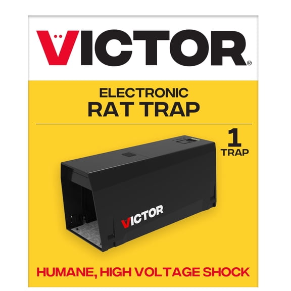 Victor Indoor Electronic Rat Trap, Humane Electric Rat Traps Indoor for Home, No Touch, No See Traps - M241B - Quickly and Humanely Kill Rats Indoors - 1 Pack