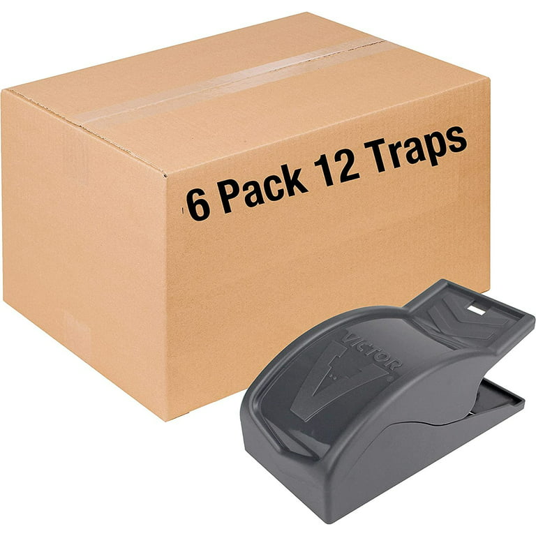 Victor M070-BULK Safe-Set Mouse Trap - 12 Traps , gray