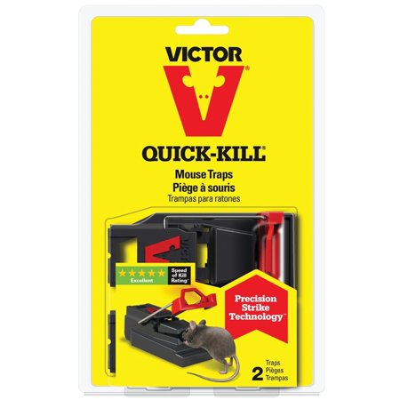 Victor M140S Quick Kill Mouse Trap, 2-Pack
