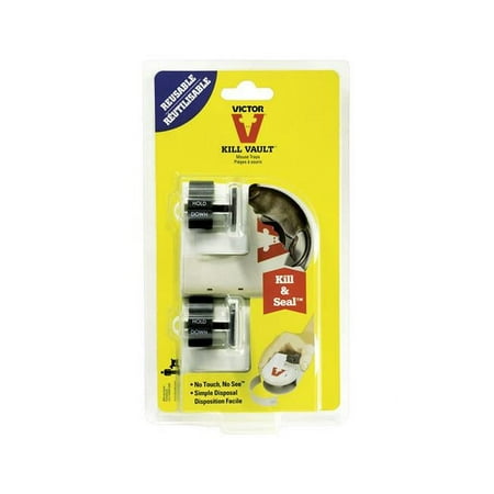 Victor Kill Vault Covered Animal Trap For Mice 2 pk