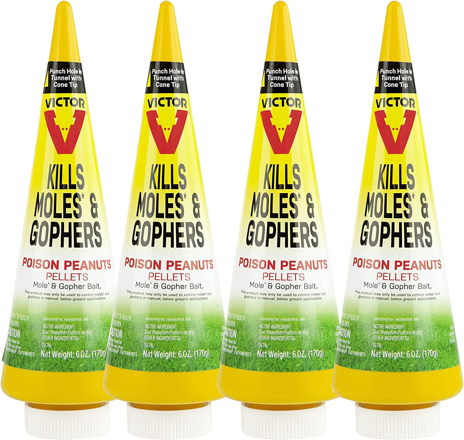 Victor M6006 Outdoor Mole & Gopher Poison Peanuts - Mole and Gopher