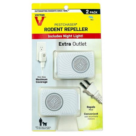 Victor M752Ps 2 Units Pestchaser Rodent Repellent, White