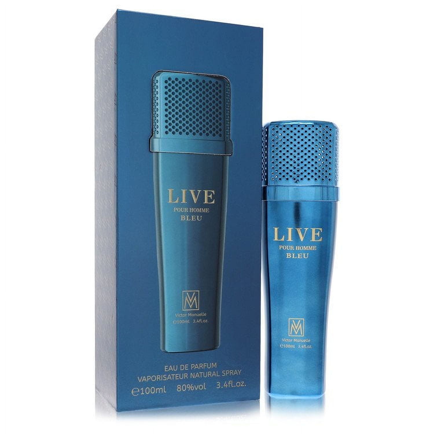 Victor Manuelle Live Bleu Eau De Parfum Spray By Victor Manuelle - 3.4 oz Victor Manuelle Live Bleu Eau De Parfum Spray By Victor Manuelle - 3.4 oz