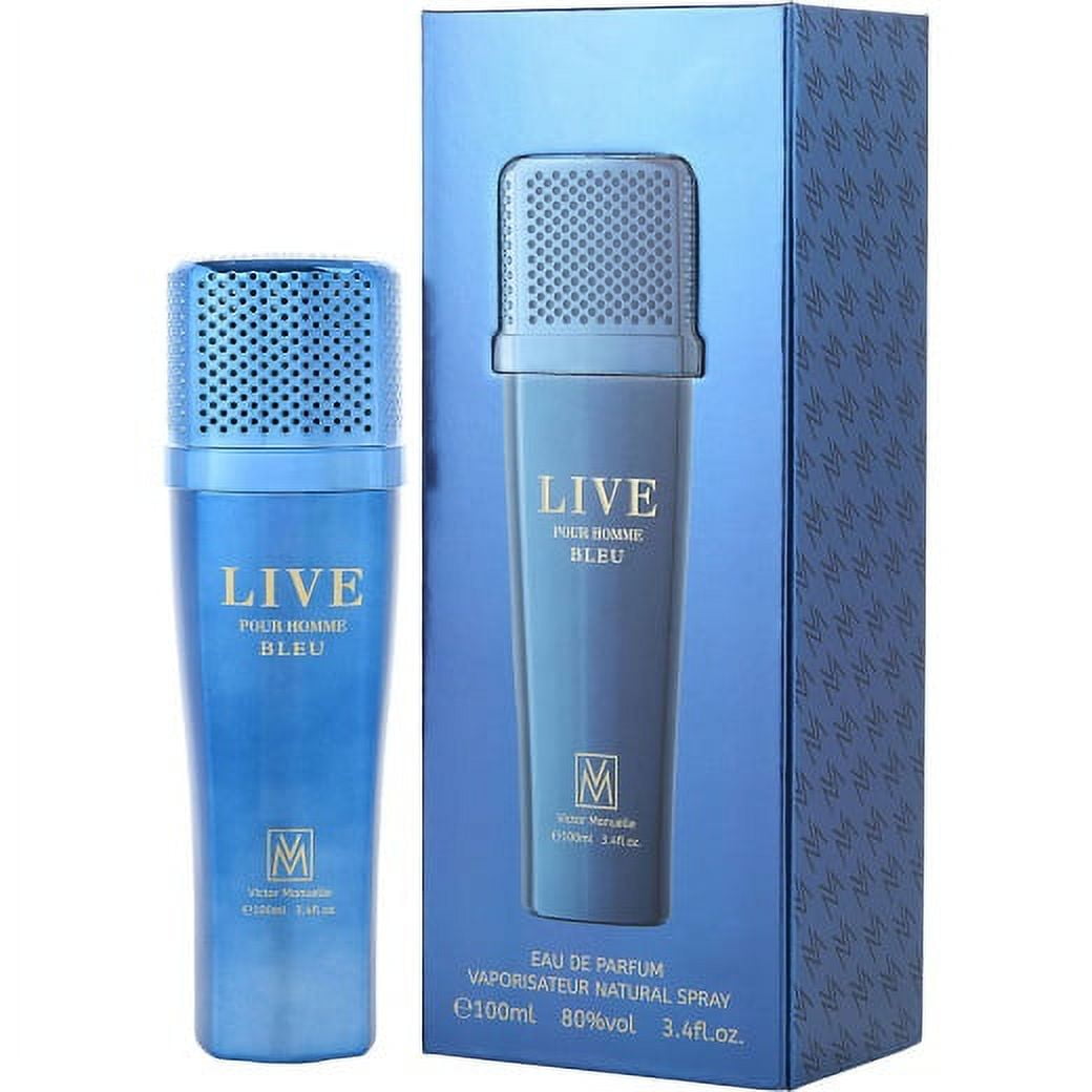 Victor Manuelle Live Bleu Eau De Parfum Spray By Victor Manuelle - 3.4 oz Victor Manuelle Live Bleu Eau De Parfum Spray By Victor Manuelle - 3.4 oz