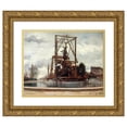 thumbnail image 1 of Victor Marec 24x20 Gold Ornate Framed and Double Matted Museum Art Print Titled - Establishment of the Monument of the "Triumph of the Republic" of Jules Dalou, Place De La Nation (1899), 1 of 4