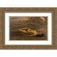 thumbnail image 1 of Victor Meirelles 2x Matted 24x20 Gold Ornate Framed Art Print 'Moema', 1 of 2