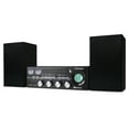 thumbnail image 1 of VICTOR Milwaukee 50 Watt Desktop Bluetooth Stereo System with CD/MP3 Player, FM Radio, Functioning VU Meters, and Detached Stereo Speakers, Black (VDTS-4400-BK), 1 of 12