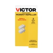Victor PestChaser Rodent Repeller with Nightlight & Extra Outlet - 2 Units